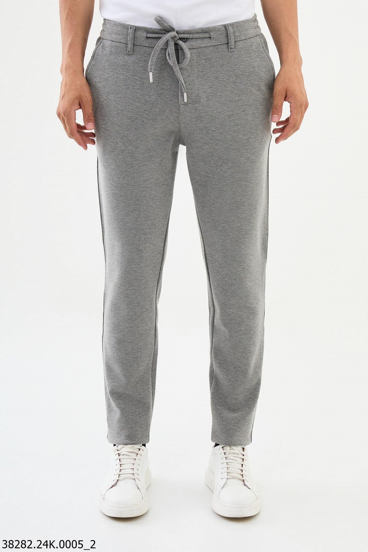 Men's Grey Slim Fit Pants