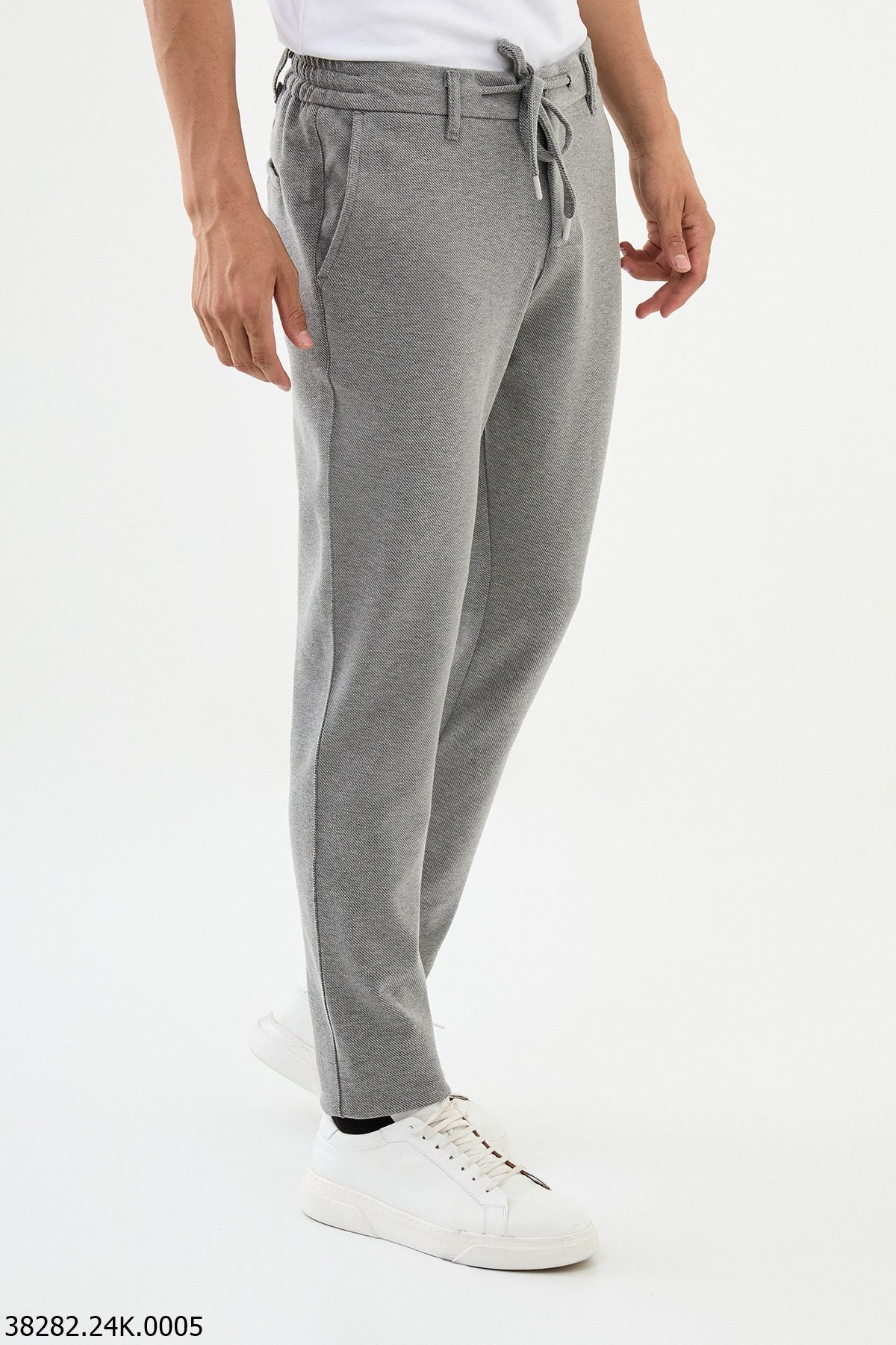 Men's Grey Slim Fit Pants