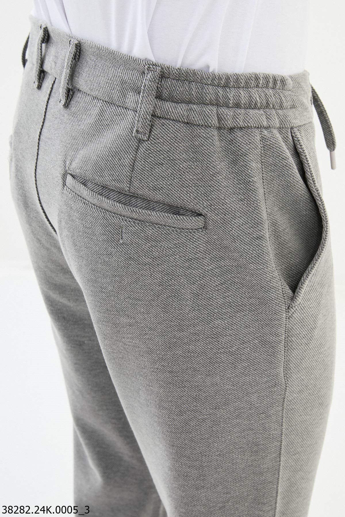 Men's Grey Slim Fit Pants