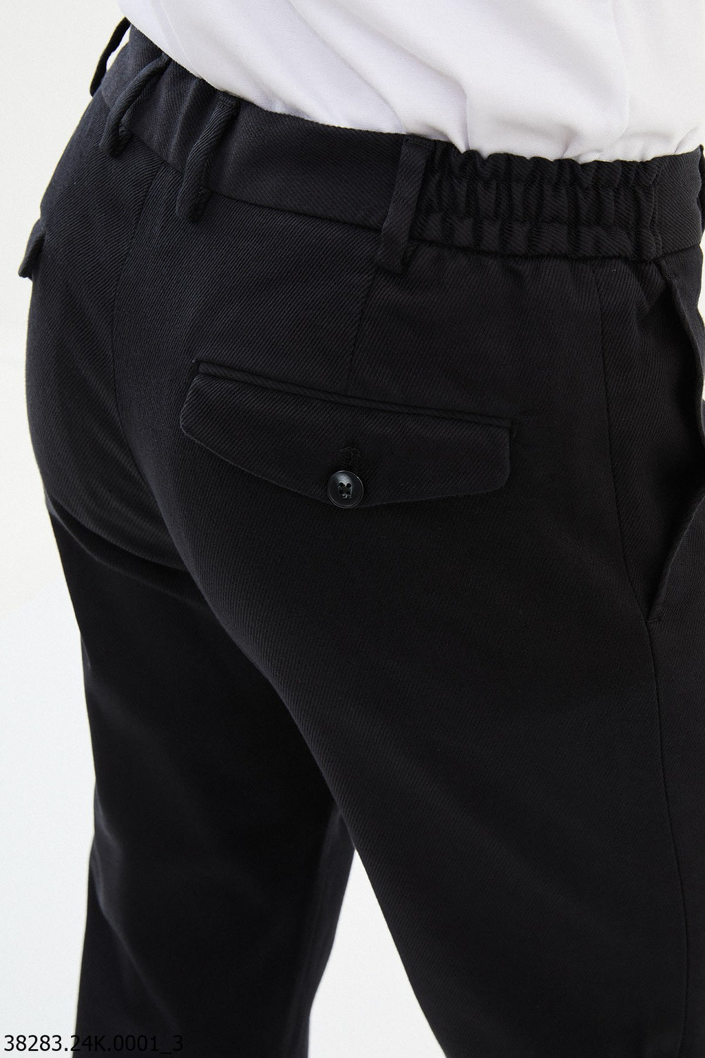 Men's Black Slim Fits Pants