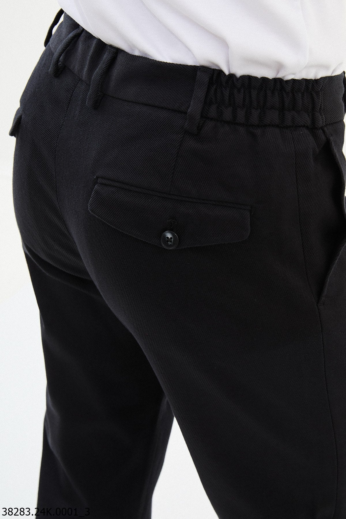 Men's Black Slim Fits Pants
