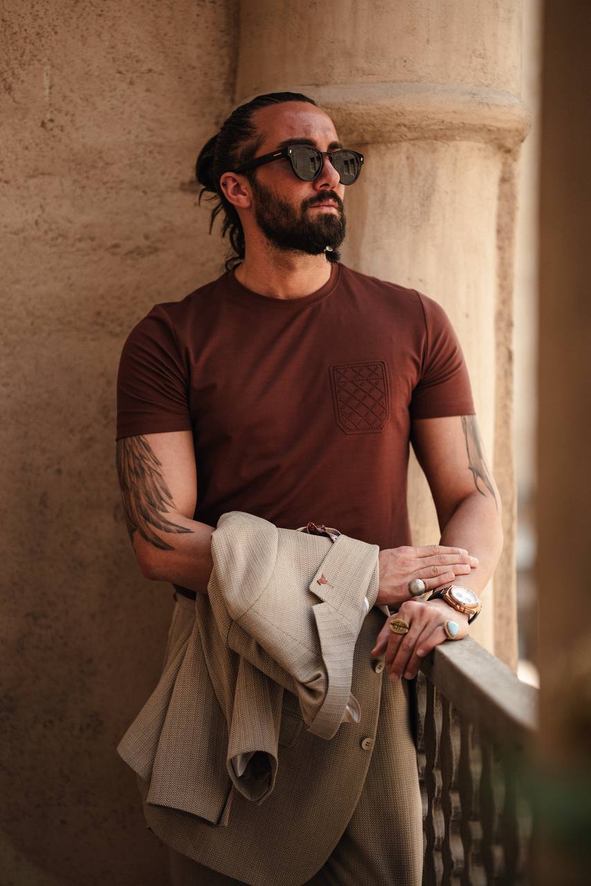 Men's Tile Crew Neck Knitwear