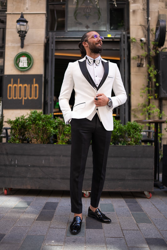 White Slim Fit Tuxedo